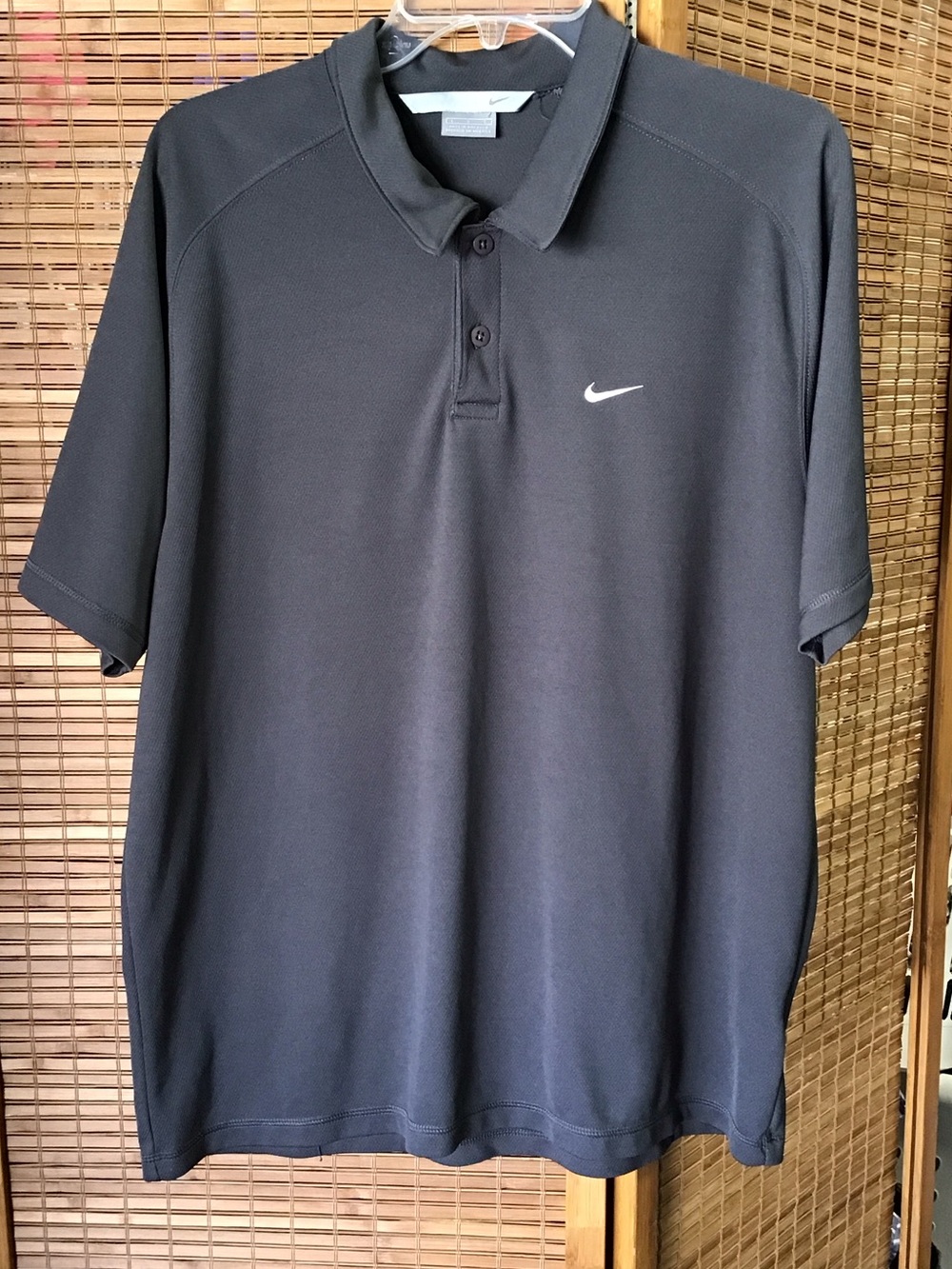 Nike- Men's Polo with White Swoosh